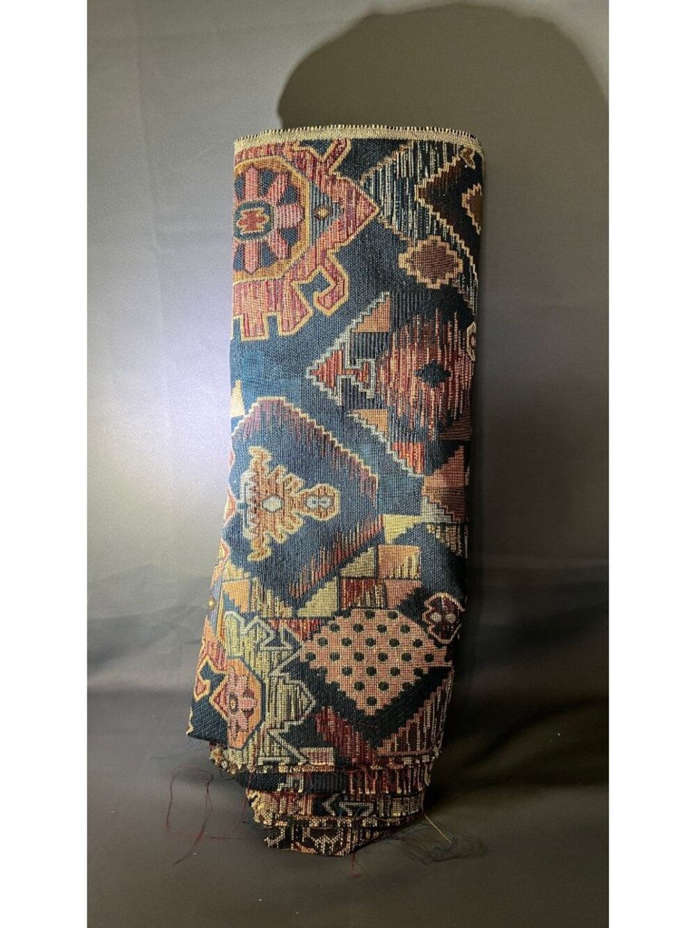 Southwestern Aztec Tapestry Fabric Yardage Multicolor Earth Tones Pattern